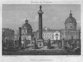 la colonne trajanne au XIX e siècle